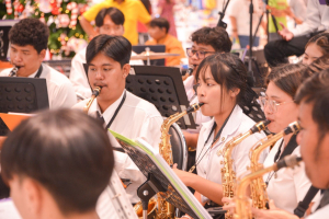 มนส.มรภ.เทพสตรี และ กระทรวง อว. จัดงานดนตรีในสวน : H.M. Song อว. บรรเลงเพลงของพ่อ เทิดพระเกียรติ ร.9 พื้นที่ จ.ลพบุรี สิงห์บุรี และสระบุรี