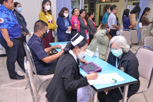 งานสวัสดิการ จัดโครงการตรวจสุขภาพบุคลากร มรท. ประจำปี พ.ศ. 2566