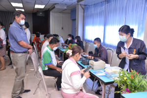 งานสวัสดิการ จัดโครงการตรวจสุขภาพบุคลากร มรท. ประจำปี พ.ศ. 2566