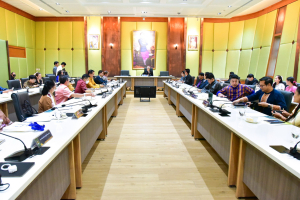 มรท. ร่วมการประชุมเตรียมการจัดงานและร่วมแถลงข่าวการประชุมวิชาการเครือข่ายศิลปวัฒนธรรมมหาวิทยาลัยแห่งประเทศไทย ระดับชาติ ครั้งที่ 4 และระดับนานาชาติ ครั้งที่ 14 พลังศิลปวัฒนธรรมสร้างสรรค์เศรษฐกิจ
