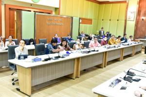 มรท. ร่วมการประชุมเตรียมการจัดงานและร่วมแถลงข่าวการประชุมวิชาการเครือข่ายศิลปวัฒนธรรมมหาวิทยาลัยแห่งประเทศไทย ระดับชาติ ครั้งที่ 4 และระดับนานาชาติ ครั้งที่ 14 พลังศิลปวัฒนธรรมสร้างสรรค์เศรษฐกิจ