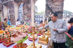 มรท. ร่วมพิธีขอพระบรมราชานุญาตจัดงานแผ่นดินสมเด็จพระนารายณ์มหาราช ประจำปี พ.ศ. 2567