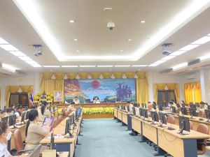 อธิการบดี และผู้ช่วยอธิการบดี ร่วมการประชุมขับเคลื่อนยกระดับเมืองและการกระตุ้นเศรษฐกิจท้องถิ่นอย่างยั่งยืน จ.สิงห์บุรี