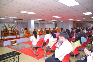 คณะวิทยาการจัดการจัดพิธีทำบุญคณะเนื่องในโอกาสวันขึ้นปีใหม่