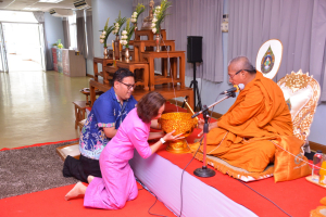 คณะวิทยาการจัดการจัดพิธีทำบุญคณะเนื่องในโอกาสวันขึ้นปีใหม่