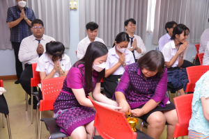 คณะวิทยาการจัดการจัดพิธีทำบุญคณะเนื่องในโอกาสวันขึ้นปีใหม่