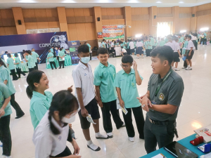 ปชส. พร้อมด้วย คณะเทคโนโลยีอุตสาหกรรม กองพัฒนานักศึกษา และนักศึกษา ลงพื้นที่ออกบูธแนะแนวการศึกษาและอาชีพโรงเรียนแก่งคอย จ.สระบุรี พบว่า ร้อยละ 80 ของนักเรียนชายที่เข้าร่วมการแนะแนวฯ มีความสนใจในหลักสูตรวิทยาศาสตรบัณฑิตและบริหารธุรกิจบัณฑิต และนักเรียนหญิงที่เข้าร่วมการแนะแนวฯ มีความสนใจในหลักสูตรอุตสาหกรรมศาสตรบัณฑิต