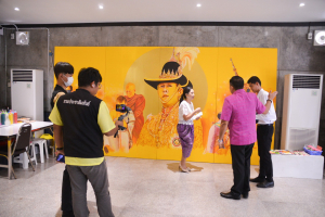 สนง.ปชส.จ.ลพบุรี สัมภาษณ์ ผอ.สำนักศิลปะและวัฒนธรรม เกี่ยวกับการจัดแสดงนิทรรศการเทิดพระเกียรติพระบาทสมเด็จพระเจ้าอยู่หัวที่จะจัดแสดงในงานแผ่นดินสมเด็จพระนารายณ์มหาราช