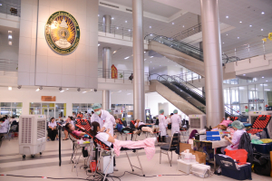 งานพยาบาล กองพัฒนานักศึกษา จัดกิจกรรมบริจาคโลหิต ถวายเป็นพระราชกุศลแด่ รัชกาลที่ 9