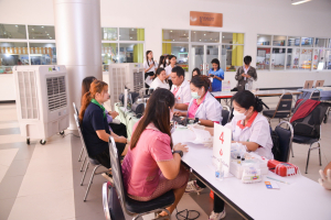 งานพยาบาล กองพัฒนานักศึกษา จัดกิจกรรมบริจาคโลหิต ถวายเป็นพระราชกุศลแด่ รัชกาลที่ 9