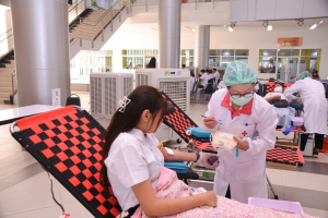 งานพยาบาล กองพัฒนานักศึกษา จัดกิจกรรมบริจาคโลหิต ถวายเป็นพระราชกุศลแด่ รัชกาลที่ 9