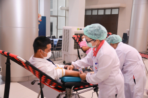 งานพยาบาล กองพัฒนานักศึกษา จัดกิจกรรมบริจาคโลหิต ถวายเป็นพระราชกุศลแด่ รัชกาลที่ 9