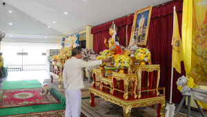 มรภ.เทพสตรี ร่วมพิธีเจริญพระพุทธมนต์เฉลิมพระเกียรติ ถวายพระพรชัยมงคลแด่ พระบาทสมเด็จพระเจ้าอยู่หัว เนื่องในโอกาสมหามงคลเฉลิมพระชนมพรรษา 6 รอบ 28 กรกฎาคม 2567 ครั้งที่ 2