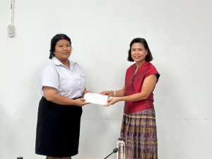 มรท. ต้อนรับผู้มีจิตอันเป็นกุศลในโอกาสมอบทุนการศึกษาแก่นักศึกษา