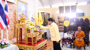 มรท. ร่วมพิธีเจริญพระพุทธมนต์เฉลิมพระเกียรติ ถวายพระพรชัยมงคลแด่ พระบาทสมเด็จพระเจ้าอยู่หัว เนื่องในโอกาสมหามงคลเฉลิมพระชนมพรรษา 6 รอบ 28 กรกฎาคม 2567 ครั้งที่ 3