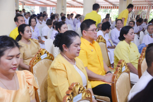 มรภ.เทพสตรี ร่วมพิธีเจริญพระพุทธมนต์เฉลิมพระเกียรติ ถวายพระพรชัยมงคลแด่ พระบาทสมเด็จพระเจ้าอยู่หัว เนื่องในโอกาสมหามงคลเฉลิมพระชนมพรรษา 6 รอบ 28 กรกฎาคม 2567 ครั้งที่ 3