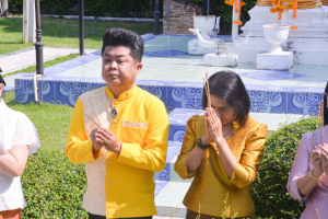 สนอ. จัดงานทำบุญ คุ้มครอง ป้องภัย เสริมบารมี สำนักงานอธิการบดี