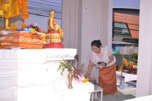 สนอ. จัดงานทำบุญ คุ้มครอง ป้องภัย เสริมบารมี สำนักงานอธิการบดี