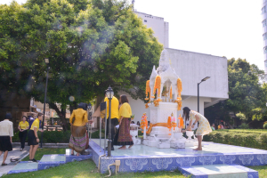 สนอ. จัดงานทำบุญ คุ้มครอง ป้องภัย เสริมบารมี สำนักงานอธิการบดี