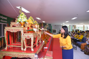 สนอ. จัดงานทำบุญ คุ้มครอง ป้องภัย เสริมบารมี สำนักงานอธิการบดี