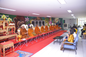 สนอ. จัดงานทำบุญ คุ้มครอง ป้องภัย เสริมบารมี สำนักงานอธิการบดี