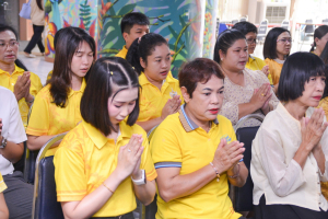 สนอ. จัดงานทำบุญ คุ้มครอง ป้องภัย เสริมบารมี สำนักงานอธิการบดี