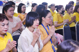สนอ. จัดงานทำบุญ คุ้มครอง ป้องภัย เสริมบารมี สำนักงานอธิการบดี