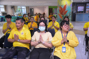 สนอ. จัดงานทำบุญ คุ้มครอง ป้องภัย เสริมบารมี สำนักงานอธิการบดี