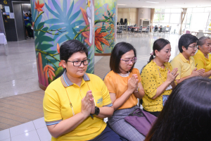 สนอ. จัดงานทำบุญ คุ้มครอง ป้องภัย เสริมบารมี สำนักงานอธิการบดี