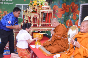 สนอ. จัดงานทำบุญ คุ้มครอง ป้องภัย เสริมบารมี สำนักงานอธิการบดี