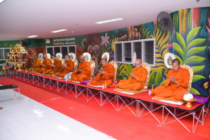 สนอ. จัดงานทำบุญ คุ้มครอง ป้องภัย เสริมบารมี สำนักงานอธิการบดี