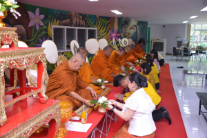 สนอ. จัดงานทำบุญ คุ้มครอง ป้องภัย เสริมบารมี สำนักงานอธิการบดี