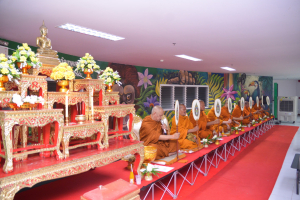 สนอ. จัดงานทำบุญ คุ้มครอง ป้องภัย เสริมบารมี สำนักงานอธิการบดี