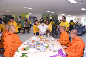 สนอ. จัดงานทำบุญ คุ้มครอง ป้องภัย เสริมบารมี สำนักงานอธิการบดี