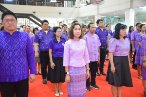 สำนักวิทยบริการฯ จัดพิธีเนื่องในวันคล้ายวันพระราชสมภพสมเด็จพระกนิษฐาธิราชเจ้า กรมสมเด็จพระเทพรัตนราชสุดาฯ สยามบรมราชกุมารี
