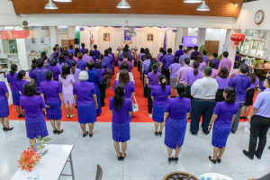 สำนักวิทยบริการฯ จัดพิธีเนื่องในวันคล้ายวันพระราชสมภพสมเด็จพระกนิษฐาธิราชเจ้า กรมสมเด็จพระเทพรัตนราชสุดาฯ สยามบรมราชกุมารี