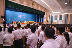รร.สาธิต มรท. จัดพิธีมอบประกาศนียบัตรการสำเร็จการศึกษาแก่นักเรียนสาธิต ม.3 และ ม.6 ประจำปีการศึกษา 2566
