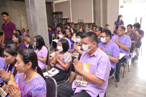 สำนักศิลปะและวัฒนธรรม จัดพิธีเจริญพระพุทธมนต์ถวายเป็นพระราชกุศลแด่สมเด็จพระกนิษฐาธิราชเจ้า กรมสมเด็จพระเทพรัตนราชสุดาฯ สยามบรมราชกุมารี เนื่องในวันคล้ายวันพระราชสมภพ
