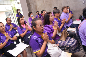 สำนักศิลปะและวัฒนธรรม จัดพิธีเจริญพระพุทธมนต์ถวายเป็นพระราชกุศลแด่สมเด็จพระกนิษฐาธิราชเจ้า กรมสมเด็จพระเทพรัตนราชสุดาฯ สยามบรมราชกุมารี เนื่องในวันคล้ายวันพระราชสมภพ