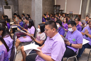 สำนักศิลปะและวัฒนธรรม จัดพิธีเจริญพระพุทธมนต์ถวายเป็นพระราชกุศลแด่สมเด็จพระกนิษฐาธิราชเจ้า กรมสมเด็จพระเทพรัตนราชสุดาฯ สยามบรมราชกุมารี เนื่องในวันคล้ายวันพระราชสมภพ