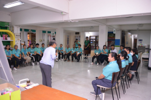 สำนักวิทยบริการฯ จัดอบรมโครงการส่งเสริมมาตรฐานการดำเนินงานสำนักวิทยบริการฯ ด้วยงานบริการห้องสมุดที่เป็นมิตร