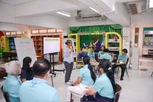 สำนักวิทยบริการฯ จัดอบรมโครงการส่งเสริมมาตรฐานการดำเนินงานสำนักวิทยบริการฯ ด้วยงานบริการห้องสมุดที่เป็นมิตร