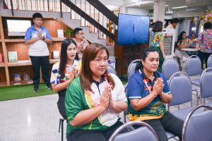 สำนักวิทยบริการฯ จัดพิธีทำบุญสืบสานประเพณีสงกรานต์ปีใหม่ไทย