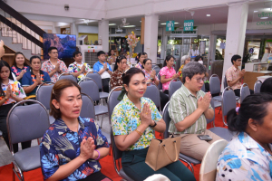 สำนักวิทยบริการฯ จัดพิธีทำบุญสืบสานประเพณีสงกรานต์ปีใหม่ไทย