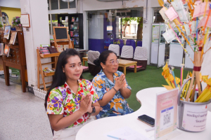 สำนักวิทยบริการฯ จัดพิธีทำบุญสืบสานประเพณีสงกรานต์ปีใหม่ไทย