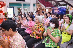 สำนักวิทยบริการฯ จัดพิธีทำบุญสืบสานประเพณีสงกรานต์ปีใหม่ไทย