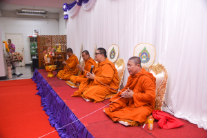 สำนักวิทยบริการฯ จัดพิธีทำบุญสืบสานประเพณีสงกรานต์ปีใหม่ไทย