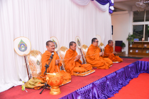 สำนักวิทยบริการฯ จัดพิธีทำบุญสืบสานประเพณีสงกรานต์ปีใหม่ไทย