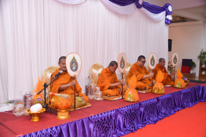 สำนักวิทยบริการฯ จัดพิธีทำบุญสืบสานประเพณีสงกรานต์ปีใหม่ไทย