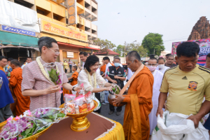 มรท. ร่วมพิธีทำบุญตักบาตรประเพณีวันสงกรานต์ ประจำปี พ.ศ. 2567